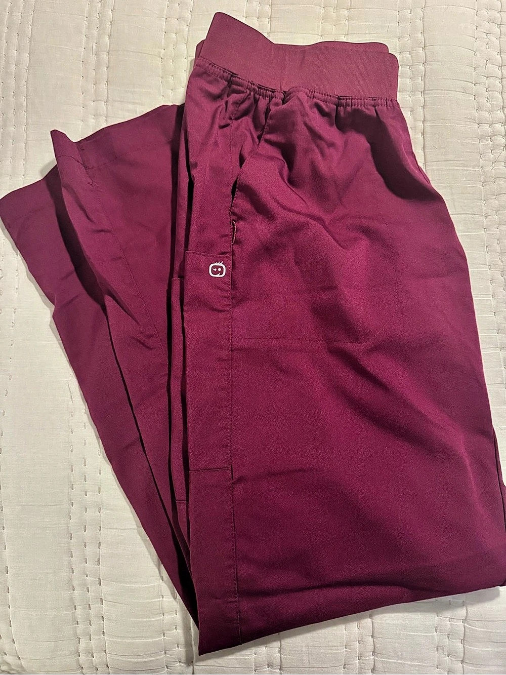 WonderWink PRO Knit Waist Cargo Scrub Pants Purple